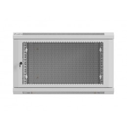 Lanberg Wall mounted installation cabinet 19" 9U 600X600 | WF01-6606-23S | Grey