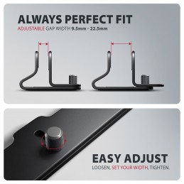 AXAGON STND-VB vertical stand for laptops and tablets | Adjustable width | 10-17.3 " | Black