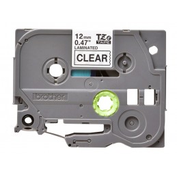Brother | TZe-131 Laminated Tape | Black on Clear | TZe | 8 m | 1.2 cm