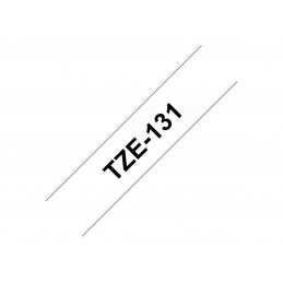 Brother | TZe-131 Laminated Tape | Black on Clear | TZe | 8 m | 1.2 cm