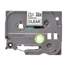 Brother | TZe-131 Laminated Tape | Black on Clear | TZe | 8 m | 1.2 cm