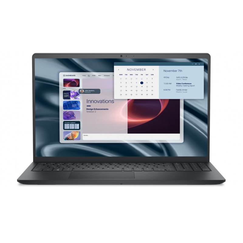 Dell Pro 15 Essential PV15255 | Carbon Black | 15.6 " | FHD | 1920 x 1080 pixels | Anti-glare | AMD Ryzen 3 | 7320U | 8 GB | LPD