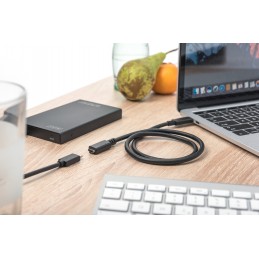 Digitus USB Type-C extension cable, Type-C - C | AK-300210-015-S