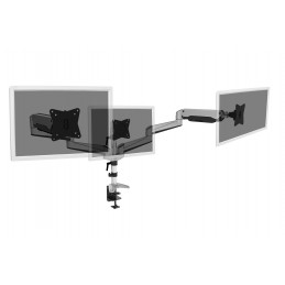 Digitus Desk Mount | Triple Monitor Gas Spring Mount DA-90363 | Adjustable Height, Tilt, Swivel | 15-27 " | Maximum weight (capa