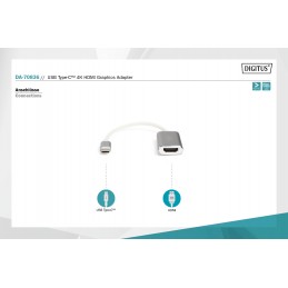 Digitus USB-C 3.2 Gen 1 to HDMI Graphic Adapter | DA-70836