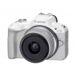Canon | EOS R50 WH + RF-S 18-45mm F4.5-6.3 IS STM (SIP) | Megapixel 24.2 MP | Image stabilizer | ISO sensitivity (max) 32000 | D
