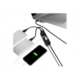 AXAGON HUE-S2BL USB3.0 CHARGING hub