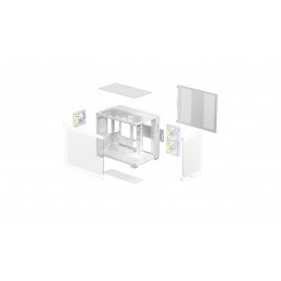 Deepcool Case | CG330 3F WH | White | Micro ATX | Power supply included No