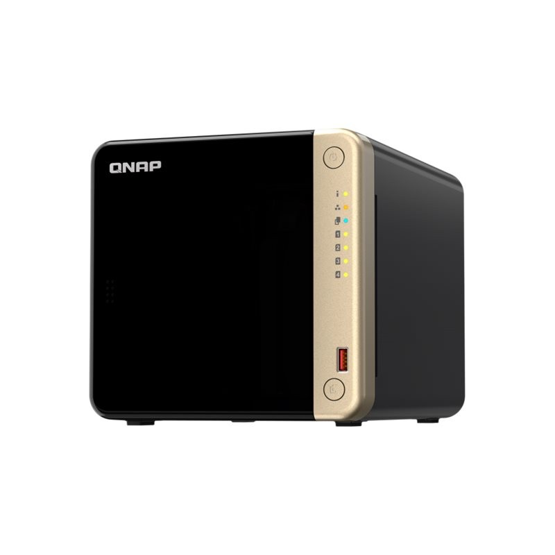 QNAP | 4-Bay desktop NAS | TS-464-8G | Intel Celeron | N5095 4-core | Processor frequency 2.9 GHz | 8 GB