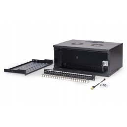 Digitus SOHO Pro network set, 483 mm (19") 4U, 540 x 400 mm | DN-49201-SET | Black