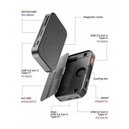 Raidsonic Travel Dock 7-in-1, M.2 SSD | IB-DK4071M-CU31