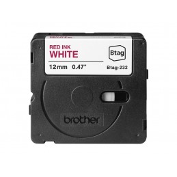 Brother BTAG-232 | Red on White | Btag