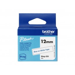 Brother BTAG-233 | Blue on White | Btag