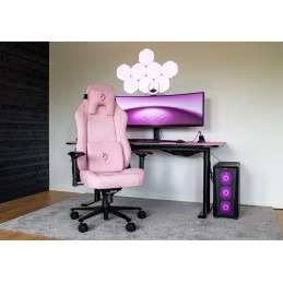 Arozzi Fabric Gaming Chair Vernazza Supersoft Pink