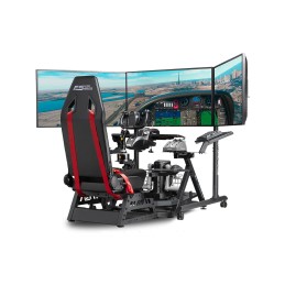Next Level Racing Floor stand | Round Tube Freestanding Single Monitor Stand | Up to 3x43 " | Height adjustment, Tilt | Maximum 
