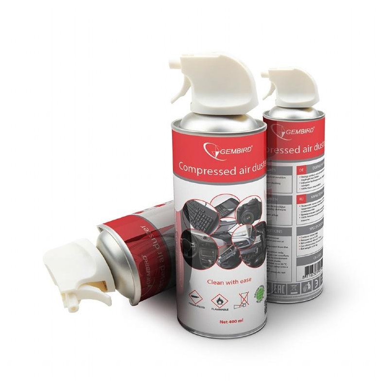 COMPRESSED AIR DUSTER 400ML/CK-CAD-FL400-01 GEMBIRD