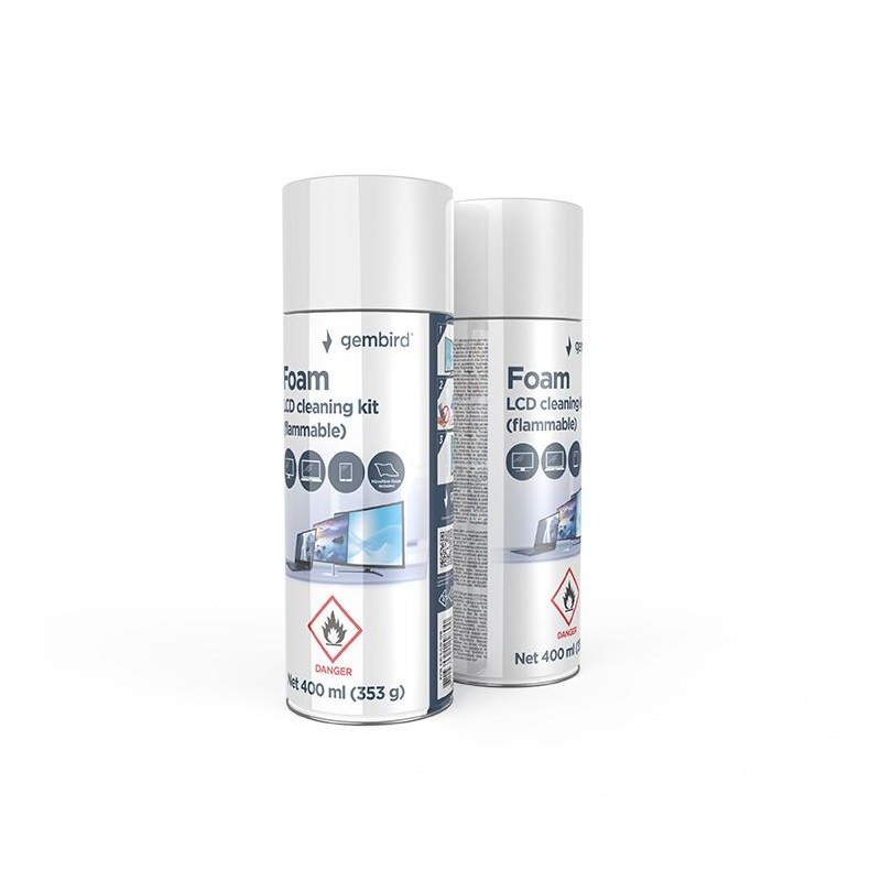 CLEANING KIT LCD FOAM 400ML/CK-LCD-08 GEMBIRD
