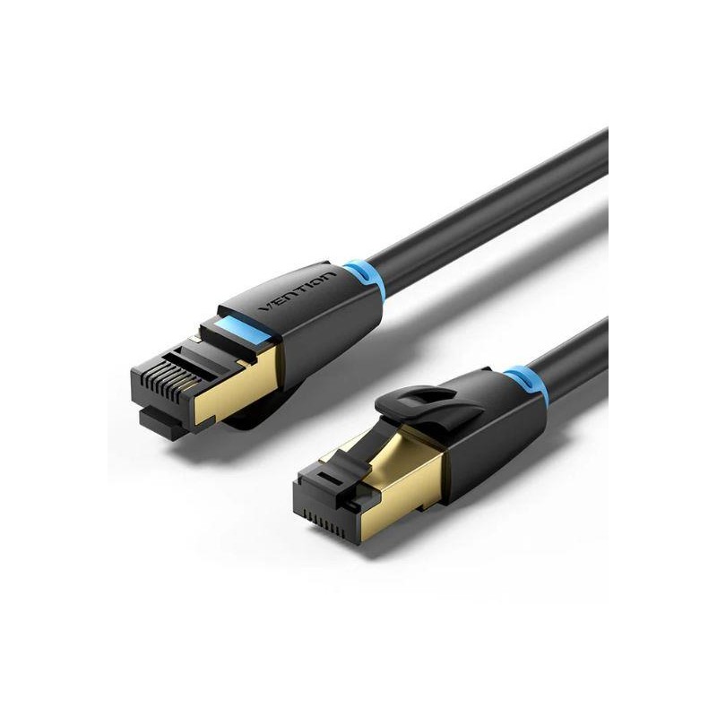 PATCH CABLE CAT.8 SFTP/0.5M BLACK IKABD VENTION