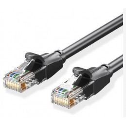 PATCH CABLE CAT.6 UTP/8M BLACK IBEBK VENTION