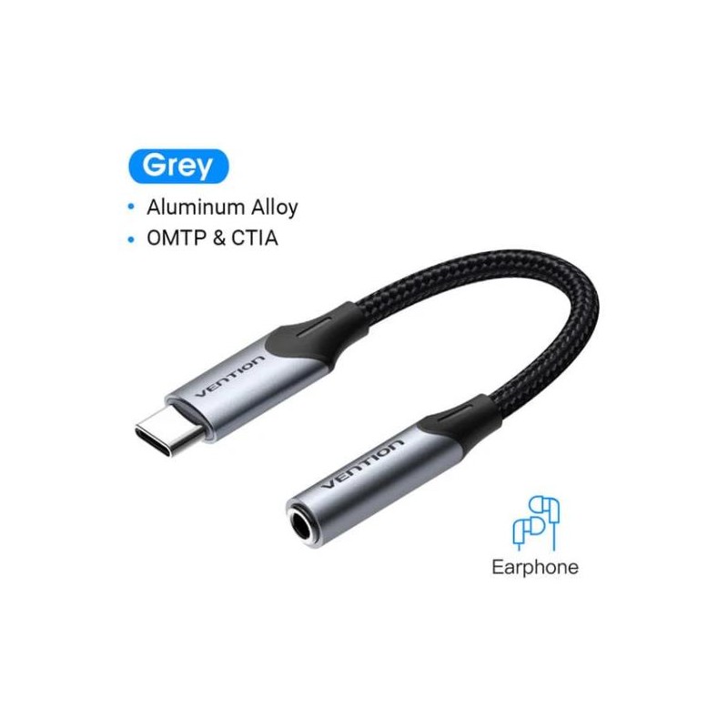 ADAPTER USB-C TO AUDIO 3.5MM/0.1M BGJHA VENTION