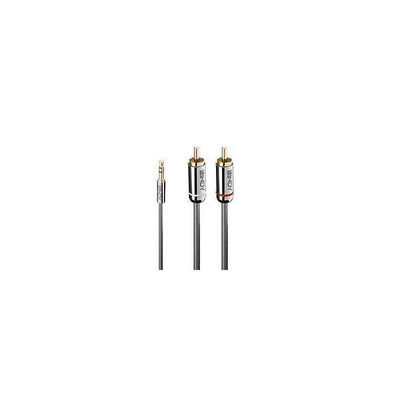 CABLE AUDIO 3.5MM TO PHONO/0.5M 35332 LINDY