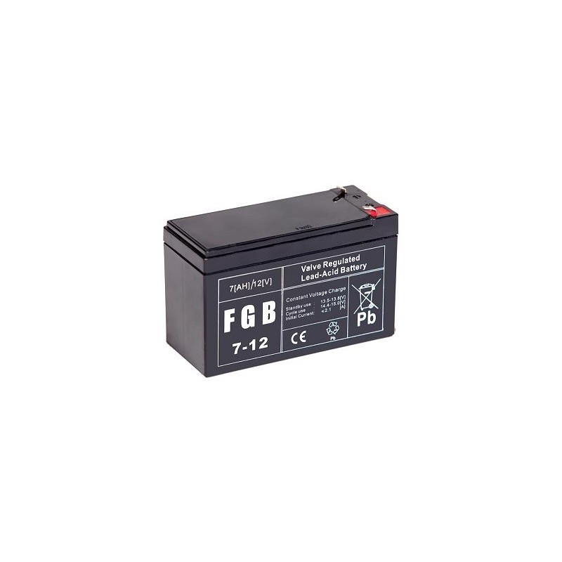 BATTERY 12V 7AH VRLA/FGB7-12 EMU