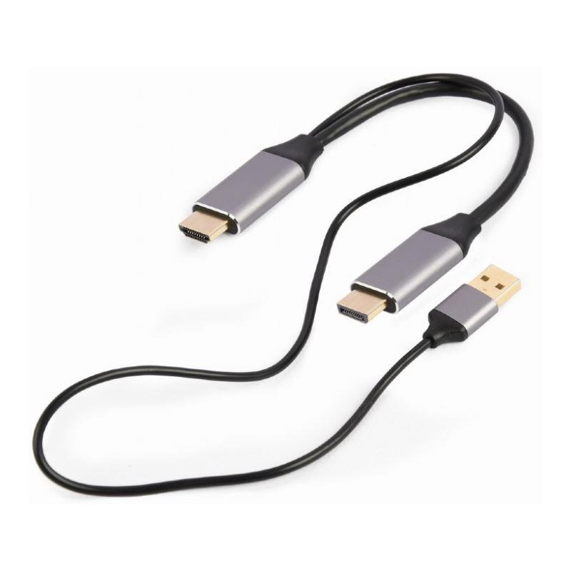 I/O ADAPTER HDMI TO DP/BLACK A-HDMIM-DPM-01 GEMBIRD
