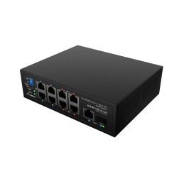 Lanberg Switch PoE 4xBT 4xAT SFP/ETH Din Unmanagment Fast Ethernet | ILFE-8P-1GE-1S-120 | Unmanaged | Din rail, Rack