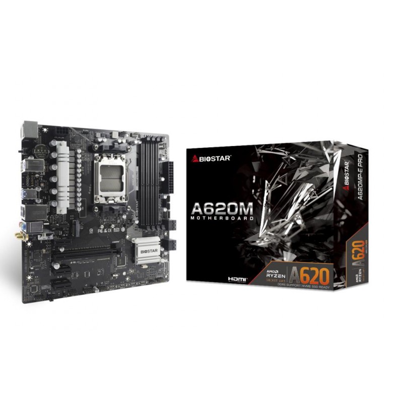 Mainboard|BIOSTAR|AMD A620|SAM5|Micro-ATX|Memory DDR5|Memory slots 4|1xPCI-Express 3.0 1x|2xPCI-Express 4.0 1x|1xPCI-Express 4.0