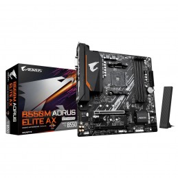 Mainboard|GIGABYTE|AMD B550|Socket AM4|micro ATX|RAM DDR4-SDRAM|4xSlots|Wi-Fi Yes|Bluetooth Yes|2xNumber of M.2 (M) slots|B550M 