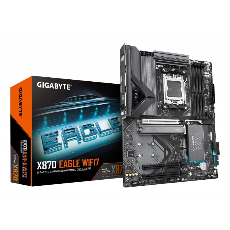 Mainboard|GIGABYTE|AMD X870|SAM5|ATX|Memory DDR5|Memory slots 4|2xPCI-Express 3.0 1x|1xPCI-Express 5.0 16x|3xM.2|1xHDMI|4xUSB 2.