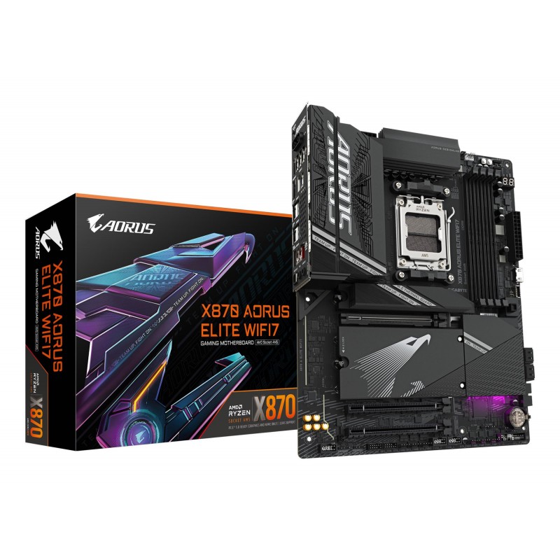 Mainboard|GIGABYTE|AMD X870|SAM5|ATX|Memory DDR5|Memory slots 4|X870AELITEWIFI71.1