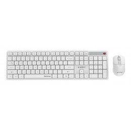 KEYBOARD +MOUSE WRL ENG/WHITE KBS-WMS-01-W GEMBIRD
