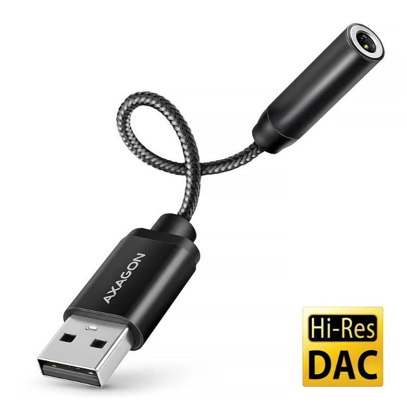 ADAPTER USB-C TO AUDIO 3.5MM/DAC 0.1M ADA-HA AXAGON