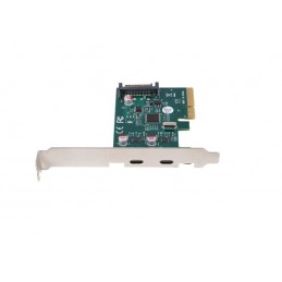 Lanberg PCI-Express X1 Card to 2X USB-C 3.2 GEN 2X1 Low profile | PCE-UC3-002