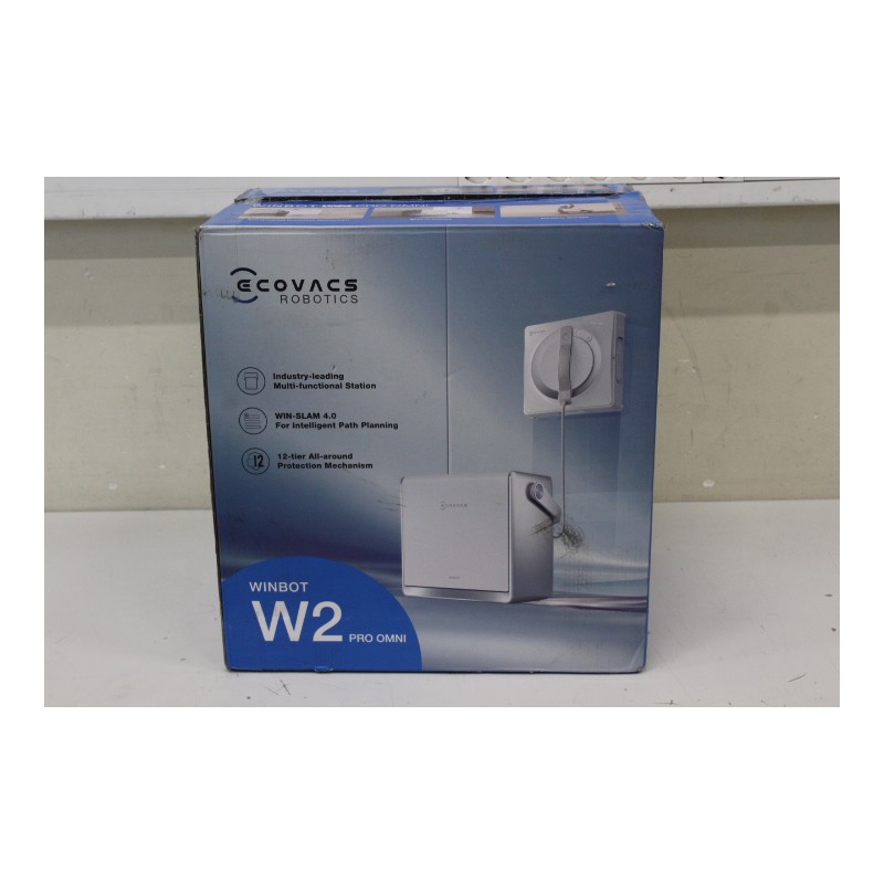 SALE OUT. Ecovacs WINBOT W2 PRO OMNI | Corded | 5500 Pa | White | USED, DIRTY