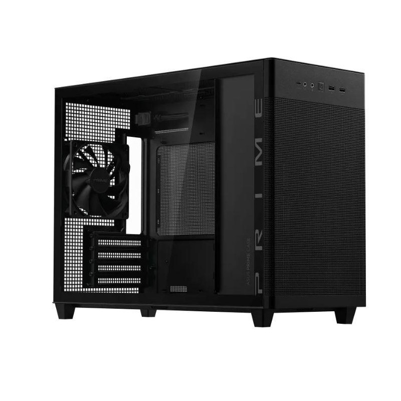 Case|ASUS|Prime AP201 Tempered Glass|Micro|Not included|MicroATX|MiniITX|Colour Black|PRIMEAP201TG