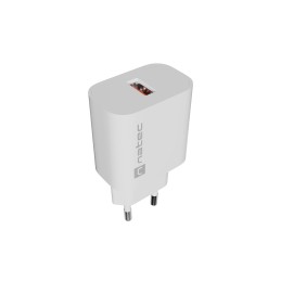 Natec Ribera USB Charger 1X USB-A 18W, White