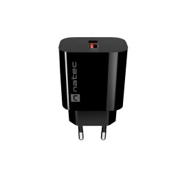 Natec Ribera USB Charger 1X USB-A 18W, Black