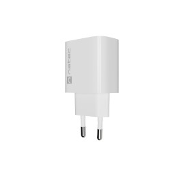 Natec Ribera USB Charger 1X USB-A + 1X USB-C 20W, White