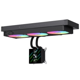 Gamemax CPU Liquid Cooler | GLACIER 360 LCD BK | Black