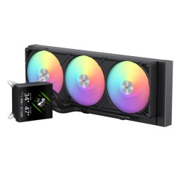 Gamemax CPU Liquid Cooler | GLACIER 360 LCD BK | Black