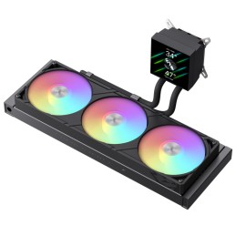 Gamemax CPU Liquid Cooler | GLACIER 360 LCD BK | Black
