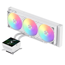 Gamemax CPU Liquid Cooler | GLACIER 360 LCD WH | White