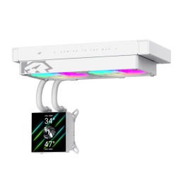 Gamemax CPU Liquid Cooler | GLACIER 240 LCD WH | White