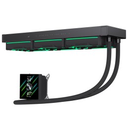 Gamemax CPU Liquid Cooler | HAILSTORM 360 LCD BK | Black