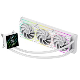Gamemax CPU Liquid Cooler | HAILSTORM 360 LCD WH | White