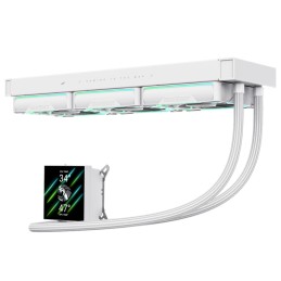 Gamemax CPU Liquid Cooler | HAILSTORM 360 LCD WH | White