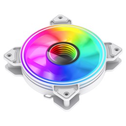 Gamemax Case Fan | DUAL RING INFINITY WH | White