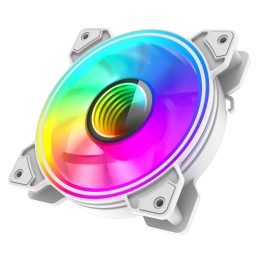 Gamemax Case Fan | DUAL RING INFINITY WH | White